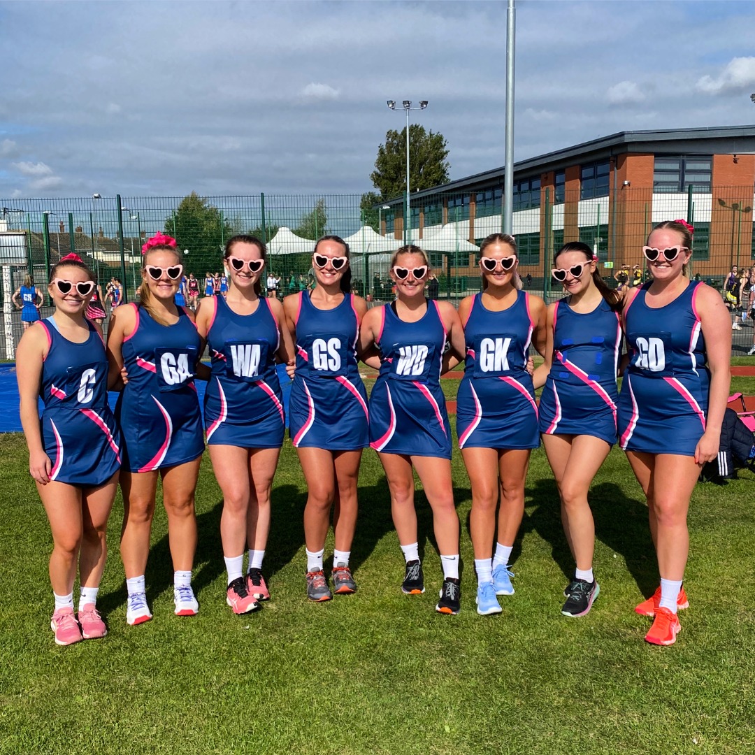 Girls playing netball
