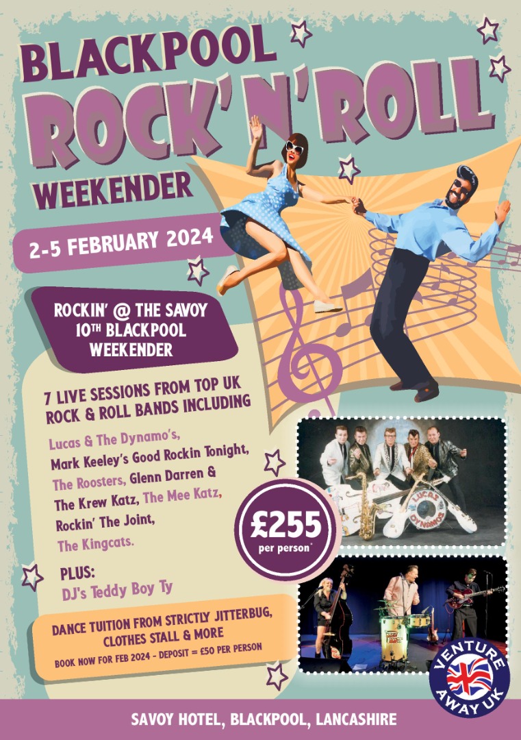 2024 Blackpool February Rock & Roll Weekender Jazz Festival Weekends