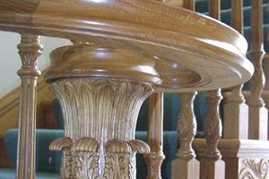 Hand Carved Oak Staircase