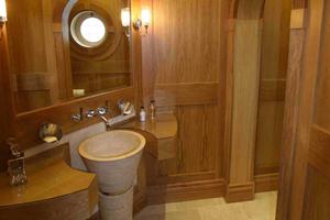 Cloak Room in oak panelling 