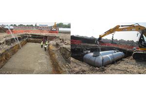 Deep excavation for Turbosider and Installation
