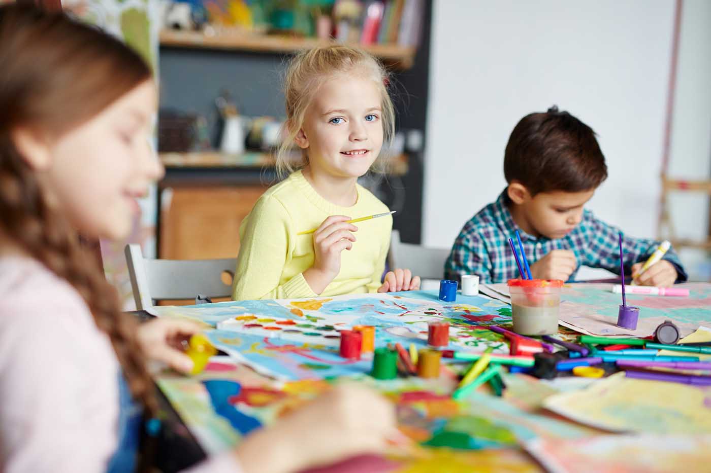 Children drawing