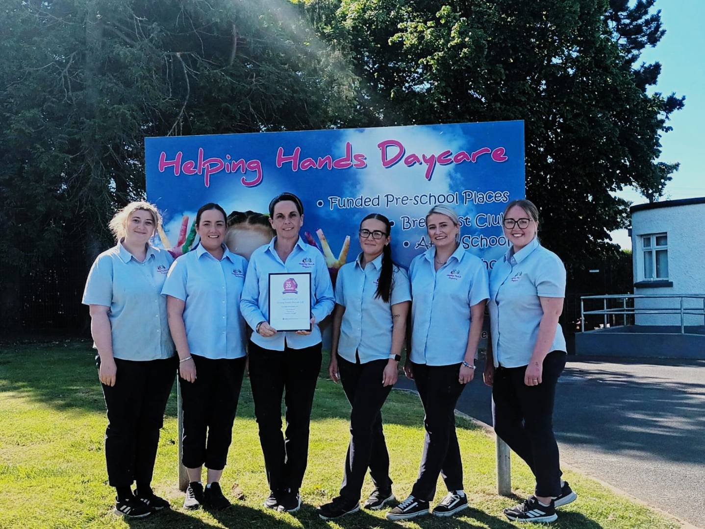 Helping hands team
