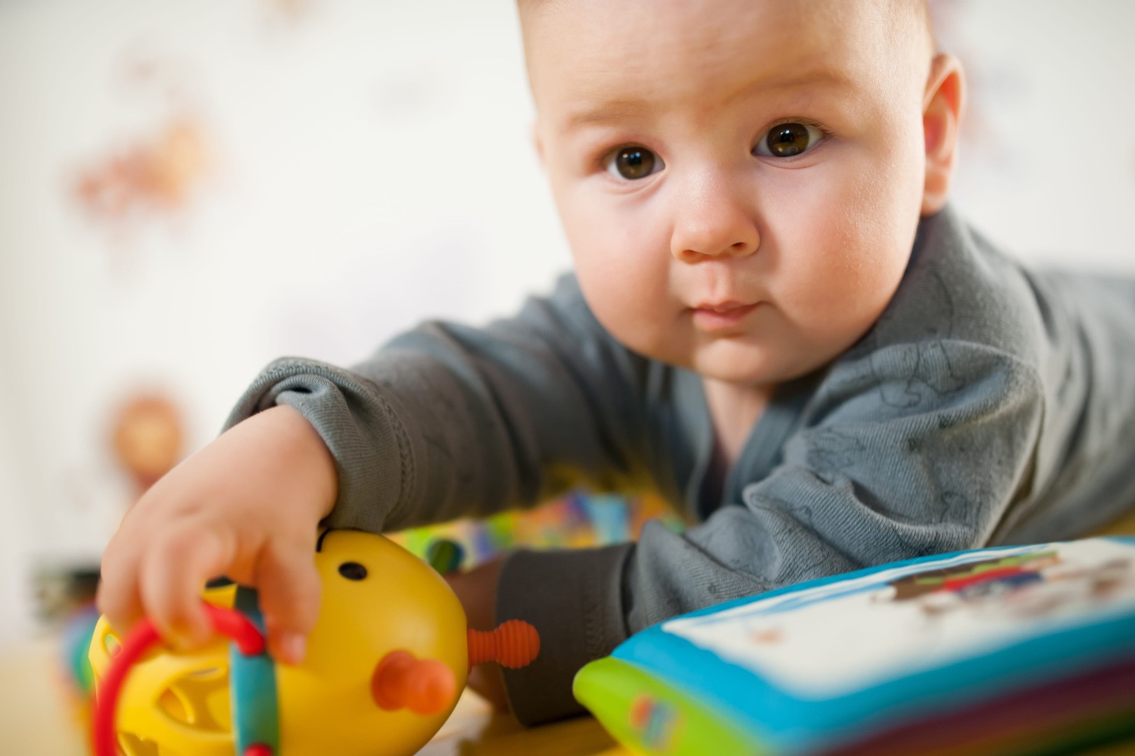 Portrait of cute baby boy