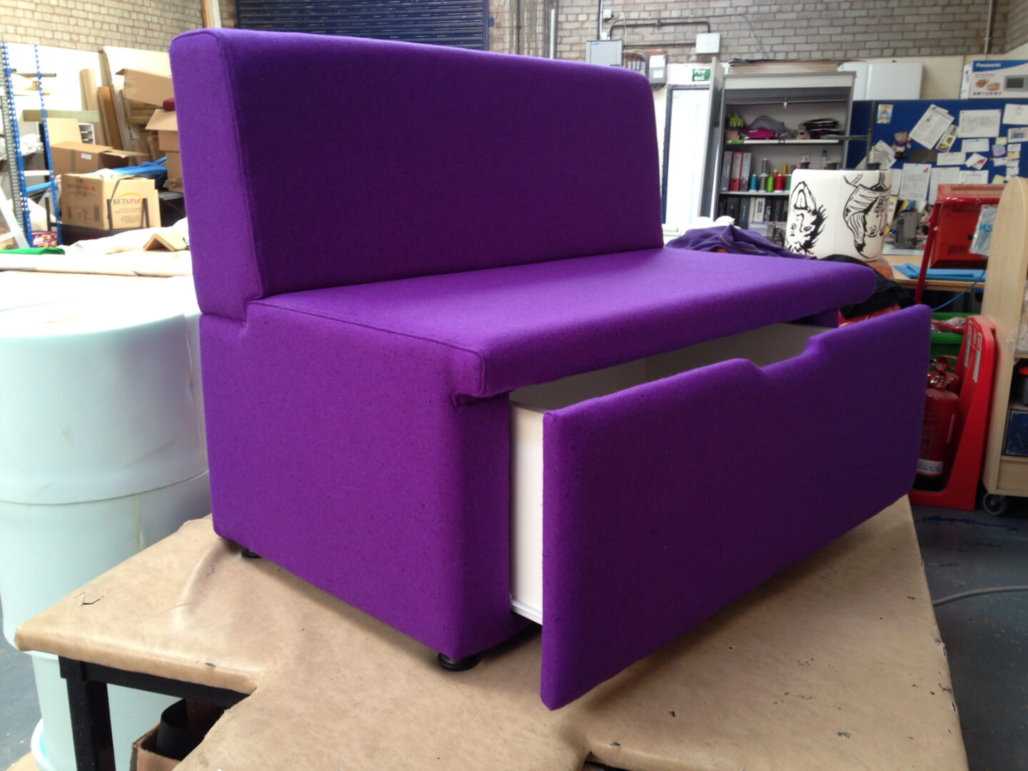 purple chair