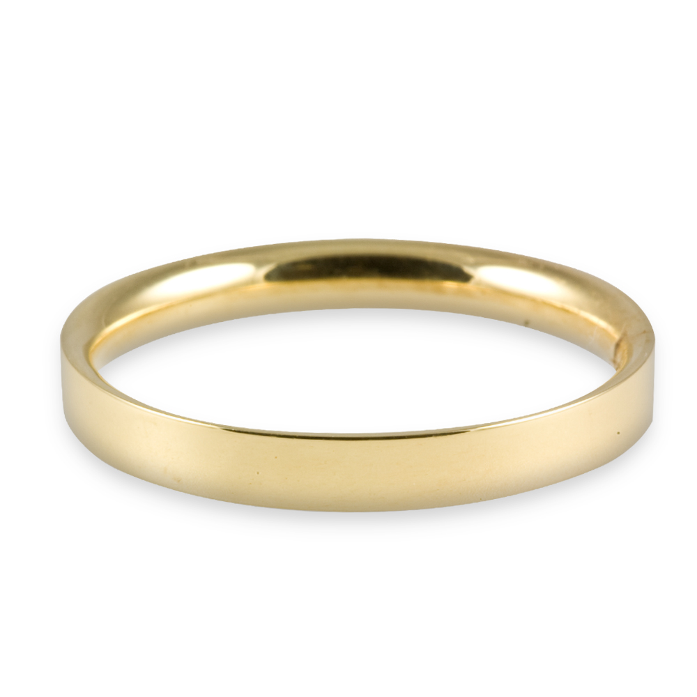 18ct gold court wedding ring