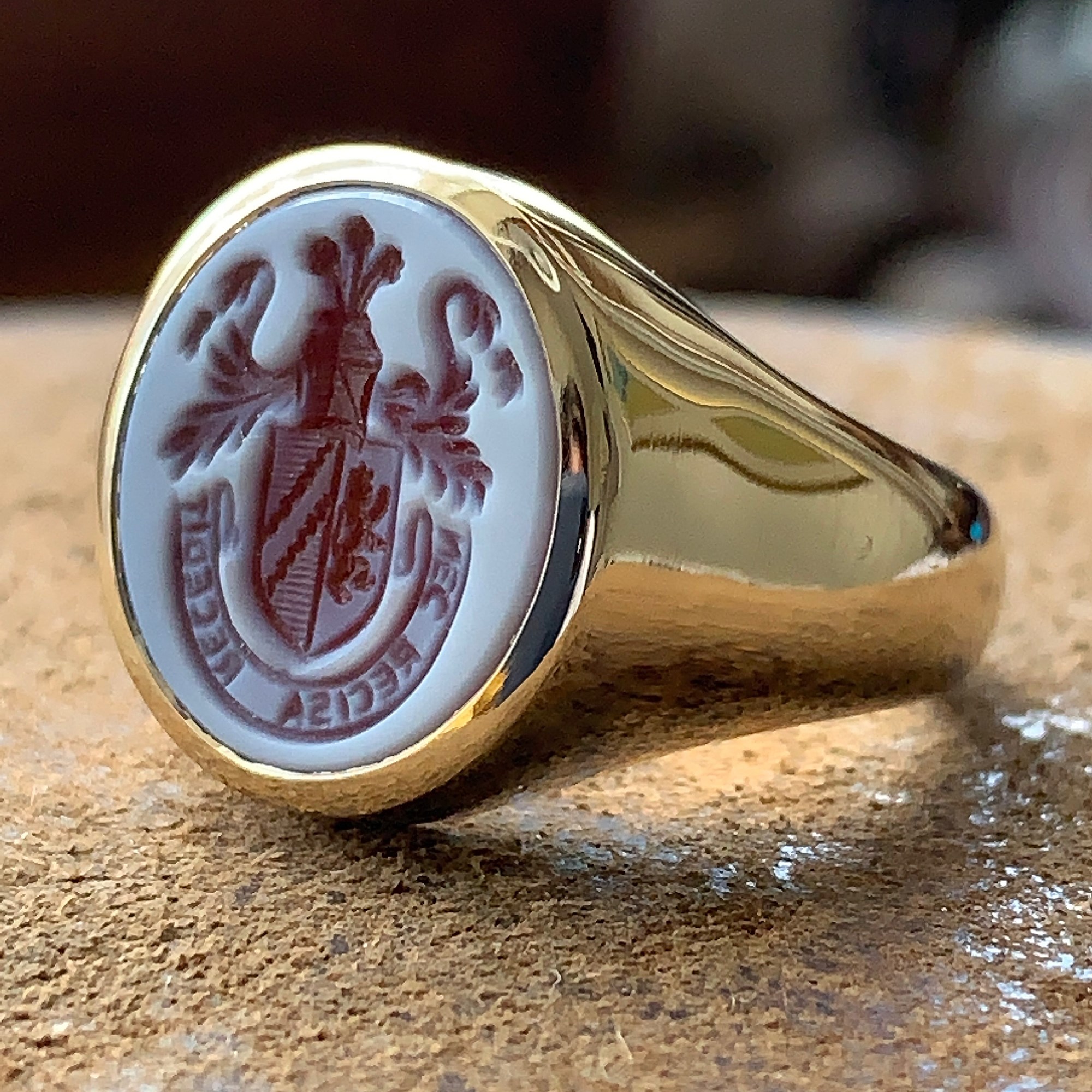 Gemstone Signet Rings Hand Engraving And Signet Ring Specialists