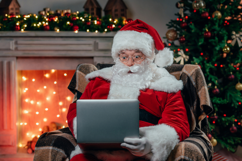 SantaUsingLaptopChristmas