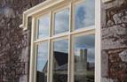 A new window made like for like, an exact copy of the original for a grade one starred listed building with a timber molded eyebrow.