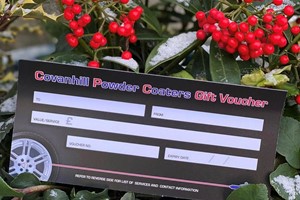Covanhill Powder Coaters Gift Voucher. 
Can be purchased for any amount. 
Can be used as part or full payment. 