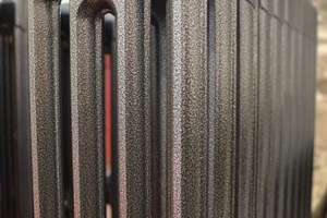 Refurbishing radiators in Antique Silver