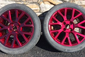 Refurbished Wheels Red Sparkle Lacquer 