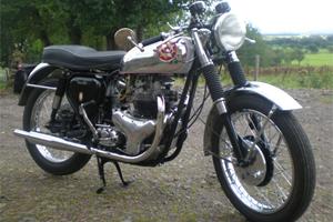Beautifully restored motorbike 