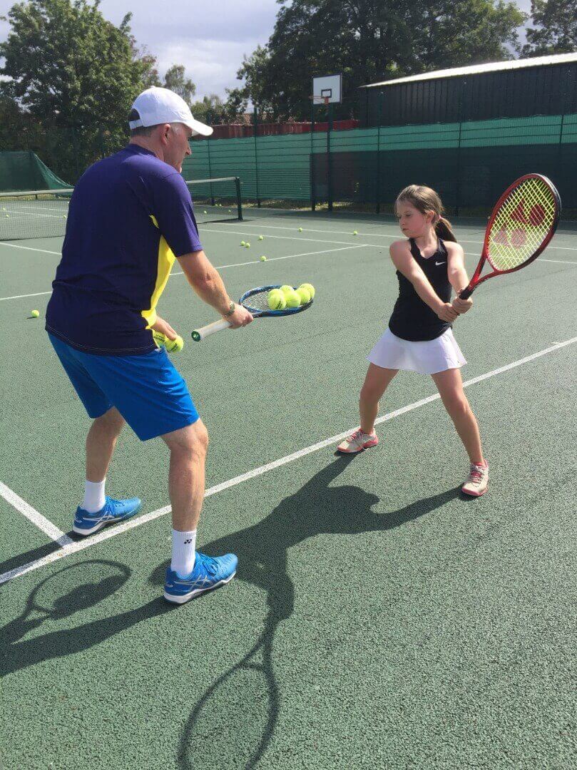 Female Junior Tennis Player Being Coached | Coaching Session