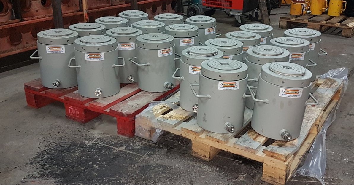 hydraulic cylinders, hydraulic jacking, bridge jacking, enerpac, hi force, hydraulic jacking equipment for hire and sales