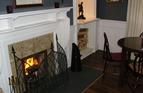 Warm open fire in the bar.