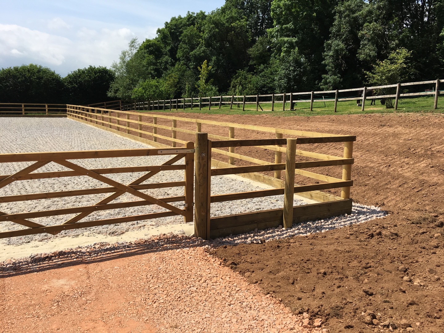Waxed Surface riding arena in Somerset