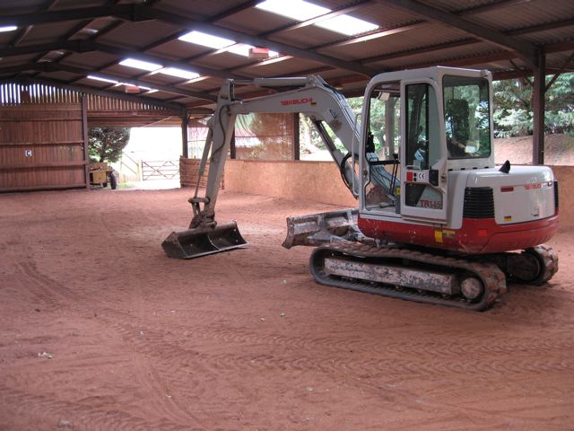 Digger red sand