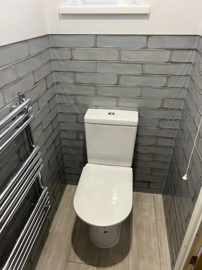 Renovated toilet space