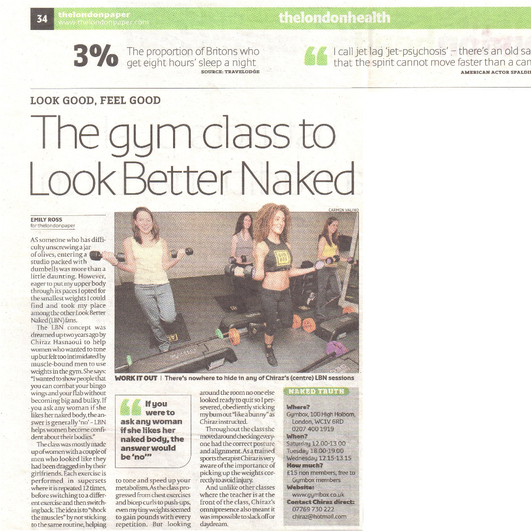 The London Paper - The New Gym Class To Look Better Naked