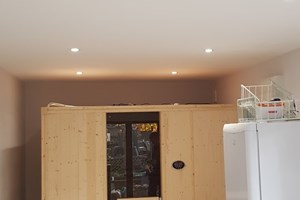 Wiring of outbuildings with sauna installation in Stony Stratford, Buckinghamshire