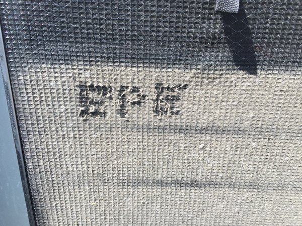 Filter screen graffiti from Emerald Power and Energy