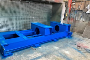 Bedplate Wet Sprayed for Pentland Material Supply. 