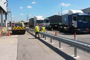 Fitting Armco Crash Barrier System