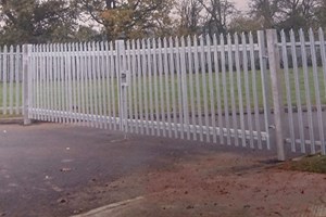 Palisade Security Fencing with matching gate