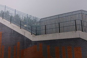 Palisade Security Fencing with Safety Hand Rail