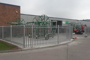 Security Fencing with matching gate.