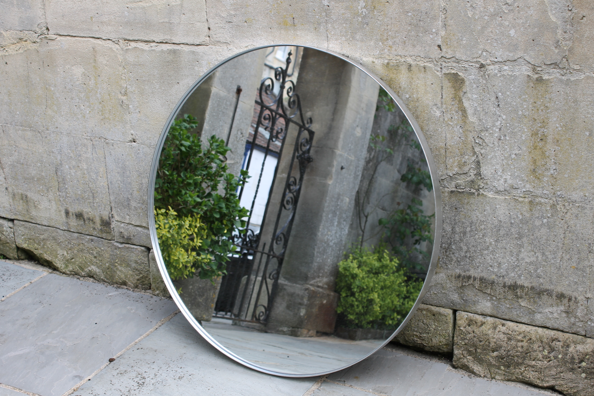 90cm Diameter Imported Mirror. £225.00 Can be fitted with heated anti condensation pad. 'Silver' or 'Gold' Finish.