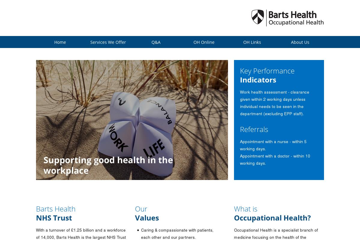 Barts Health Employee Online