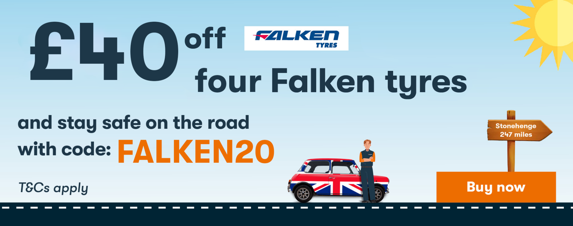 15 off falken 07 25