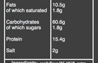 organic spelt grissini nutritional information
