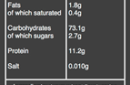 Organic speciality pasta Nutritional information