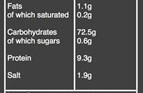 Organic Porcini Risotto nutritional information