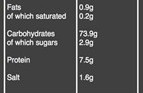 Organic primavera risotto nutritional information