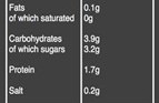 Organic Tomato Passata Nutritional Information