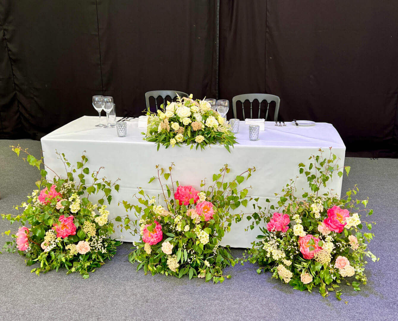 Michelle wedding table display