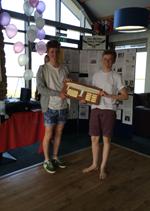 Elliott Wells and Jake Todd, 1st Youth Boat, Glyn Charles Pursuit Race 2014.