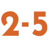 two to five numbers