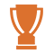 orange trophy icon