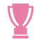 pink trophy icon