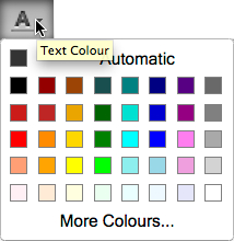 Changing Font Colour : Toolkit Support