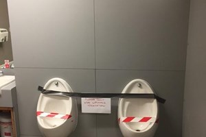 Bedford Urinals Remove - Before