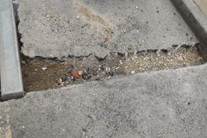Install a Drop Side Kurb - Before