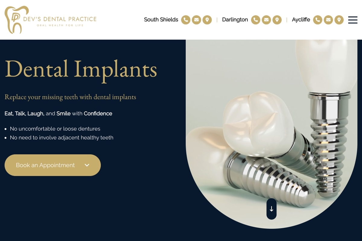 contact darlington Dev's dental practiceDentist in South Shields,NE34 8PL .and Dentist in