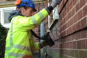 Carrying out Wall Tie Surveys prior to brick, mortar and wall tie sampling.