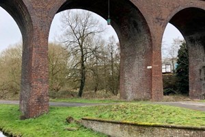 Banner Installation on Railway Viaduct